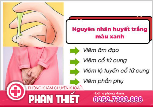 huyết trắng màu xanh